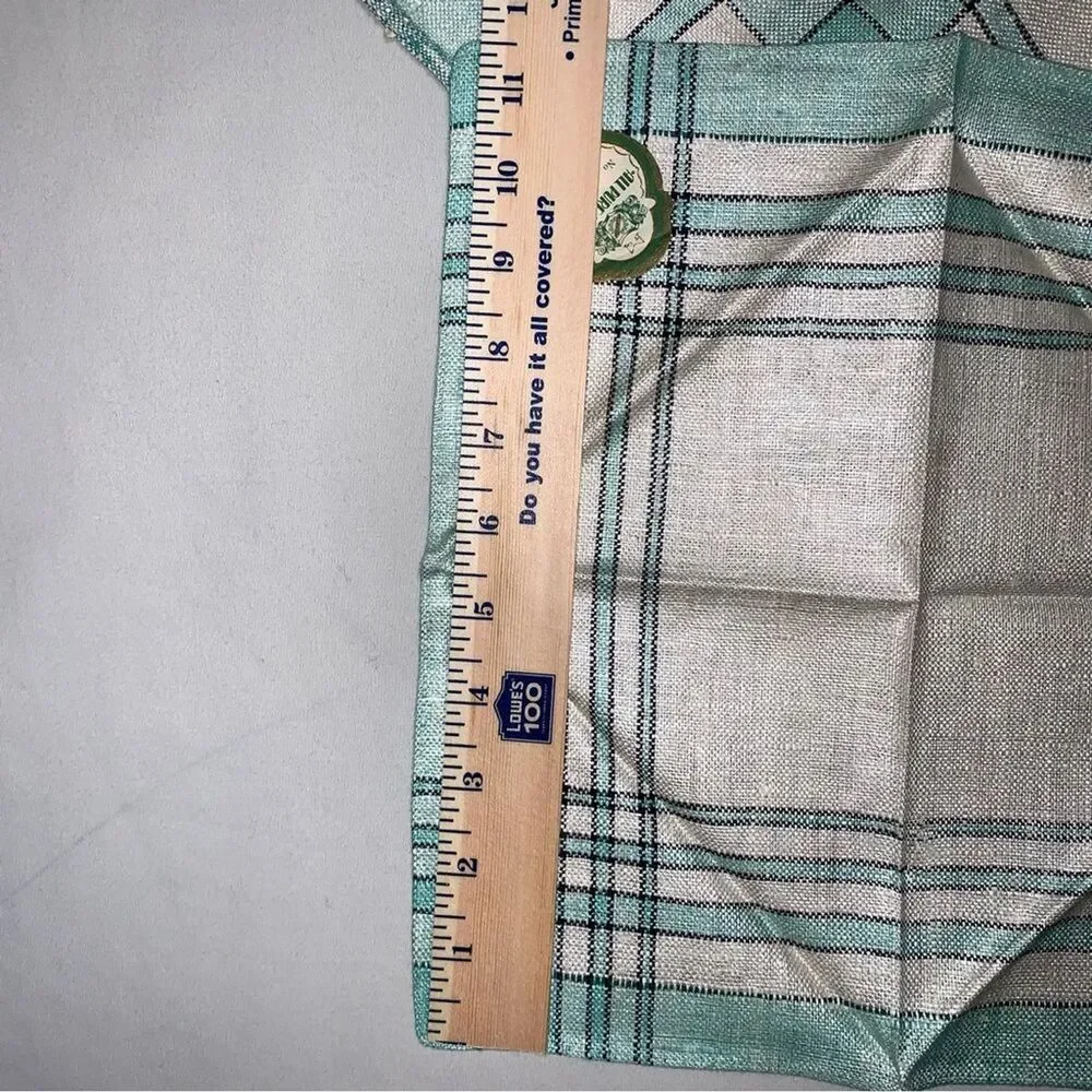 NWT Antique Linen Crochet Tablecloth White Green  T.C All Pure Czech Collectible